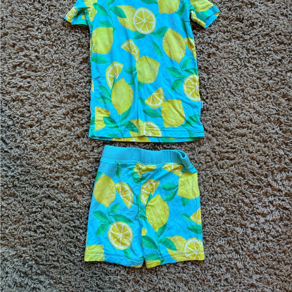 Little Sleepies Lemon Splash Kids Set - Blue and Yellow - Picture 5 of 5